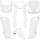 CARROSSERIE/CARENAGE SCOOT ADAPTABLE SYM 50 FIDDLE 2 4T 2011>2021, SYM 125 FIDDLE 2 2010>2014 BLANC (KIT 8 PIECES) -P2R