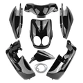CARROSSERIE/CARENAGE SCOOT ADAPTABLE MBK 50 OVETTO 2011> COMPTEUR DIGITAL/YAMAHA 50 NEOS 2011> COMPTEUR DIGITAL NOIR BRILLANT (KIT 8 PIECES) -P2R