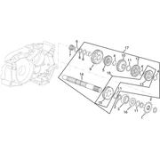 Arbre secondaire boite de vitesses I