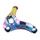 BUTEE BIELLETTE EMBRAYAGE 50 A BOITE VOCA RACING POUR MINARELLI 50 AM6/BETA 50 RR/RIEJU 50 MRT/SHERCO 50 SM-R, SE-R ALU CNC NEO-CHROME