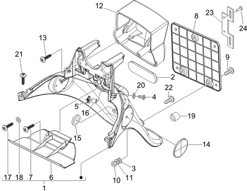 Couvercle arrière - Pare-boue