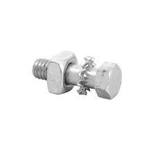VIS DE COURONNE AVEC ECROU CYCLO ADAPTABLE PEUGEOT 103 / MBK 51 (M6 x 20 mm TETE HEXAGONALE) (VENDU A L'UNITE)  -SELECTION P2R-