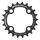 CHAINRING FOR MTB- 4 Arms- INNER FOR DOUBLE 22T.Ø 64 CHINOOK ALUMINIUM BLACK- TA FOR SHIMANO / SRAM / RACE FACE / FSA 10/11 SPEED-.