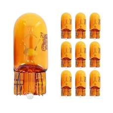 AMPOULE/LAMPE STANDARD 12V 5W CULOT W2,1x9,5d NORME WY5W T10 WEDGE ORANGE (COMPTEUR ET CLIGNOTANTS) (BOITE DE 10) -FLOSSER
