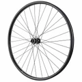 ROUE VTC / VAE DISQUE 700 x 35 DOUBLE PAROI AVANT MOYEU SHIMANO TC500 CENTERLOCK TUBELESS READY AXE TRAVERSANT 15/100 NOIR JANTE 23C 32 RAYONS -POIDS MAX 180 kg