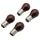 AMPOULE/LAMPE STANDARD 12V 21/5W CULOT BAY15d NORME P21/5W ROUGE (FEU ARRIERE+STOP) (x4) -REPLAY