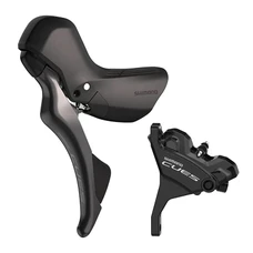 FREIN A DISQUE ROUTE/GRAVEL HYDRAULIQUE SHIMANO CUES AVANT/GAUCHE 11/10V. NOIR (LEVIER/MANETTE AVEC ETRIER+DURITE ASSEMBLE 1000mm)