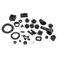 CAOUTCHOUC/SILENTBLOC CARROSSERIE POUR PIAGGIO 125 VESPA (KIT COMPLET)  -SELECTION P2R-