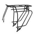 LUGGAGE RACK-REAR- ON STAYS - P2R ALUMINIUM BLACK- ADJUSTABLE FOR 26"/27,5"/29" - COMPATIBLE MIK - BASIL RANGE- Max load 25 kg
