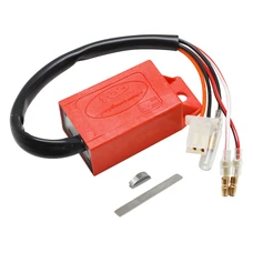 BOITIER CDI SCOOT ADAPTABLE APRILIA 50 SCARABEO 2T 1993>2005 / MBK 50 STUNT 2T 2000>2002, BOOSTER >2000 / YAMAHA 50 BWS >2000, 50 SLIDER 2T 2000>2002 (AVANCE VARIABLE) -TOP PERFORMANCES