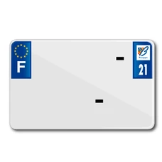 LICENSE PLATE FOR MOTORBIKE TIFLEX ALU PRE DRILLED 210x130 DEP. 21 BLANK (SOLD PER 10)