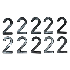 LICENSE PLATE NUMBER FOR MOTORBIKE/SCOOT - 45 mm ALU - TIFLEX - 2 - (SOLD PER 10)