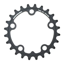 CHANRING FOR ROAD BIKE- 5 Arms- 24T. Ø74 TRIPLE BLACK -ALUMINIUM- 7075 STRONGLIGHT 9/10 Speed