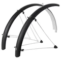 GARDE BOUE VTT TRINGLES 26" STRONGLIGHT TOUR 54mm NOIR MAT (PAIRE) AVEC FIXATION CLASSIC TRINGLES INOX