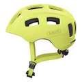 CASQUE VELO JUNIOR ABUS YOUN-I 2.0 JAUNE TAILLE S (52-57cm) REGLAGE MOLETTE / ECLAIRAGE ARRIERE USB