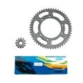 CHAIN AND SPROCKET KIT FOR PEUGEOT 50 XP6 SM 2002>2003  420  12X52 (BORE Ø 105mm) (OEM SPECIFICATION) -SELECTION P2R-