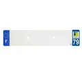 BANDE PLAQUE AUTO 520x110 POUR PVC VIERGE DEP. 79/EURO (VENDU A L'UNITE)