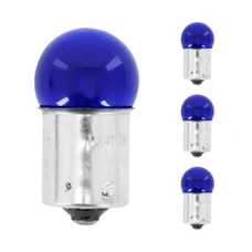 LIGHT BULB 12V 10W STANDART R10W FOOT BA15S -  BLUE (TURN LIGHT) (x4) **  -SELECTION P2R-
