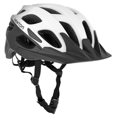 CASQUE VELO ADULTE NEWTON VTT BLANC / NOIR MAT TAILLE 55-58 REGLAGE MOLETTE 245 g