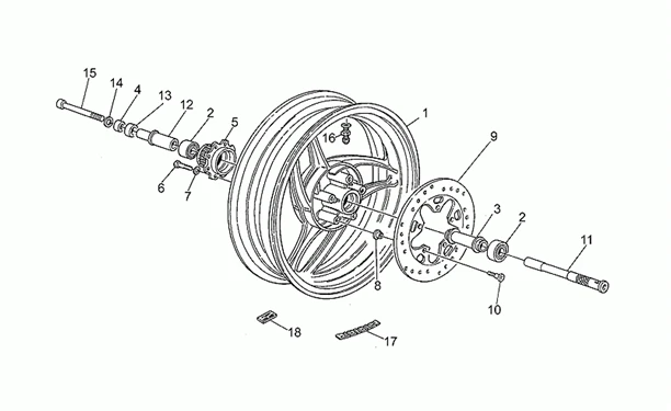 Roue arrière
