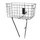 PANIER VELO AVANT BASIL ROBIN ACIER CHROME REGLABLE 28''/26" (POIDS MAXI 10 kg) (47X31X25)