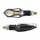 CLIGNOTANT SEQUENTIEL MOTO AVOC SAKADO 9 LEDS BASE ABS TRANSPARENT/NOIR (HOMOLOGUE CE) (PAIRE)