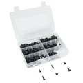 VIS DE CARROSSERIE/CARENAGE/CAPOTAGE DIAM 6 A 10mm ACIER NOIR (ASSORTIMENT) (COFFRET DE 420 PIECES) -P2R