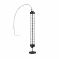 SERINGUE HUILE/PETROLE/GAZOLE/FUEL PRESSOL TRANSPARENT GRADUE 1000 ml AVEC FLEXIBLE ET BEC COUDE (VENDU A L'UNITE)