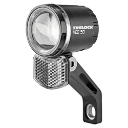 ECLAIRAGE VELO VAE / E-BIKE AVANT SUR FOURCHE TRELOCK LS 830-T LIGTHAMMER 6/12V 80LUX NOIR - POUR VOIR A 100 M ET VISIBLE A 5,5 KM -HOMOLOGATION StVZO