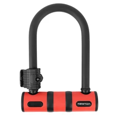 ANTIVOL VELO U NEWTON DIAM 13 MM AVEC CABLE AVEC SUPPORT NOIR/ROUGE (2 CLES) -NIVEAU SECURITE 6