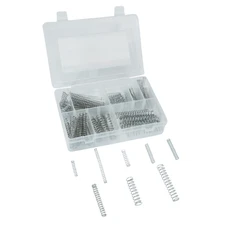 RESSORT PAR COMPRESSION 8 TAILLES  (ASSORTIMENT)  (BOITE DE 120 PIECES)  -P2R-