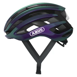CASQUE VELO ADULTE ABUS ROUTE AIRBREAKER FLIP FLOP VIOLET/VERT TAILLE M (52-58cm) REGLAGE MOLETTE