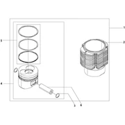 Groupe cylindre-piston-axe