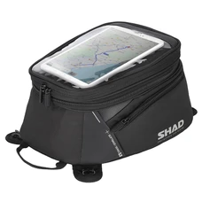 SACOCHE DE RESERVOIR MOTO SHAD SL20F EXTENSIBLE NOIR 12L/15L (FIXATION INCLUSE) (X0SL201F)