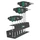 CLE ALLEN/6 PANS MANCHE EN T WERA 454 HEX PLUS NOIR/VERT (AVEC SUPPORT) (SET 7 PIECES) -MARQUE ALLEMANDE POUR LES ATELIERS