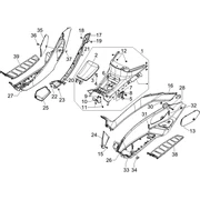 Protection centrale - Repose-pieds