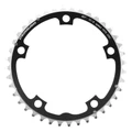 CHANRING FOR ROAD BIKE-5 arms- 40T. Ø130 -MIDDLE- BLACK -ALUMINIUM- 7075 STRONGLIGHT 9/10 Speed (SHIMANO TYPE)