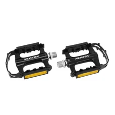 PEDALE VTT ROULEMENT ETANCHE PREMIUM NEWTON CORPS ALU NOIR CAGE ALU NOIR 9/16" (PAIRE)