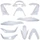 CARROSSERIE/CARENAGE MAXISCOOTER ADAPTABLE HONDA 125 PCX 2010>2013 BLANC BRILLANT (KIT 11 PIECES) -P2R