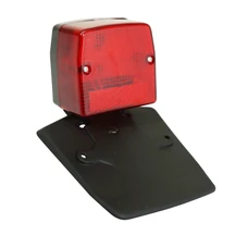 TAIL LIGHT FOR MOPED PEUGEOT 103 SPX RED WITH LICENSE PLATE HOLDER -SELECTION P2R