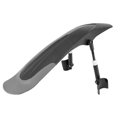 GARDE BOUE VTT AV 26"-29" FIXATION REGLABLES SUR BRAS DE FOURCHE PAR SANGLES VELCRO AJUSTABLES 15,5-19,5 cm NOIR (POUR PNEU JUSQU'A 2.60)