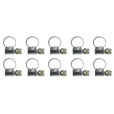 COLLIER DE SERRAGE METAL A CREMAILLERE  8 A 12 mm  (SACHET DE 10 PIECES) LARGEUR 9 mm  -P2R-