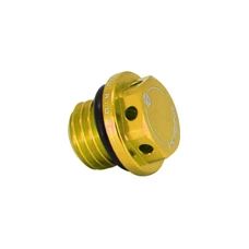 BOUCHON D'HUILE 50 A BOITE KRM PRO RIDE POUR MINARELLI 50 AM6/BETA 50 RR/RIEJU 50 MRT/SHERCO 50 SM-R, SE-R ALU CNC OR