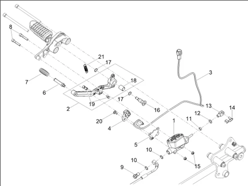 Pompe frein arrière