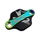 OBTURATEUR POMPE A HUILE 50 A BOITE KRM PRO RIDE BICOLORE POUR MINARELLI 50 AM6/DERBI 50 SENDA, GPR ALU CNC NOIR/NEO-CHROME