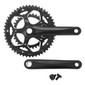 PEDALIER ROUTE P2R 8/9V. ALU NOIR 172.5 mm 50-34 (BOITIER 110.5mm)