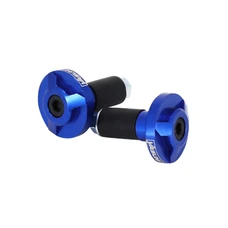 EMBOUT DE GUIDON YASUNI PRO RACE ALU CNC BLEU DIAM 17 mm POUR GUIDON 22,2 mm (PAIRE)