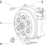 Couvercle volant magnetique - Filtre à huile