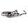 POT SCOOT YASUNI Z VERNI POUR PIAGGIO 50 ZIP 2T, TYPHOON, NRG/GILERA 50 STALKER, RUNNER, DNA (SILENCIEUX CARBONE) -TUB418C