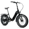 VELO ELECTRIQUE/VAE PLIANT FAT BIKE 20 LEADER FOX CODY MIXTE NOIR 7V MOTEUR ROUE AR BAFANG 36V 80Nm BATTERIE 16Ah